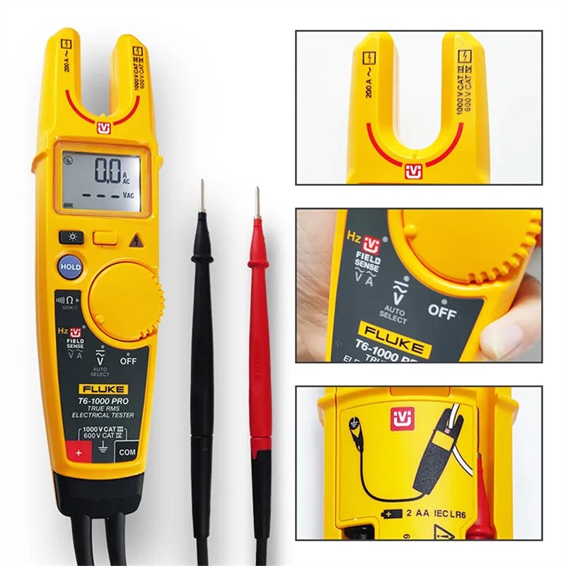 Fluke T6 1000 Pro Electrical Tester Digital Clamp Meter True RMS Multimeter