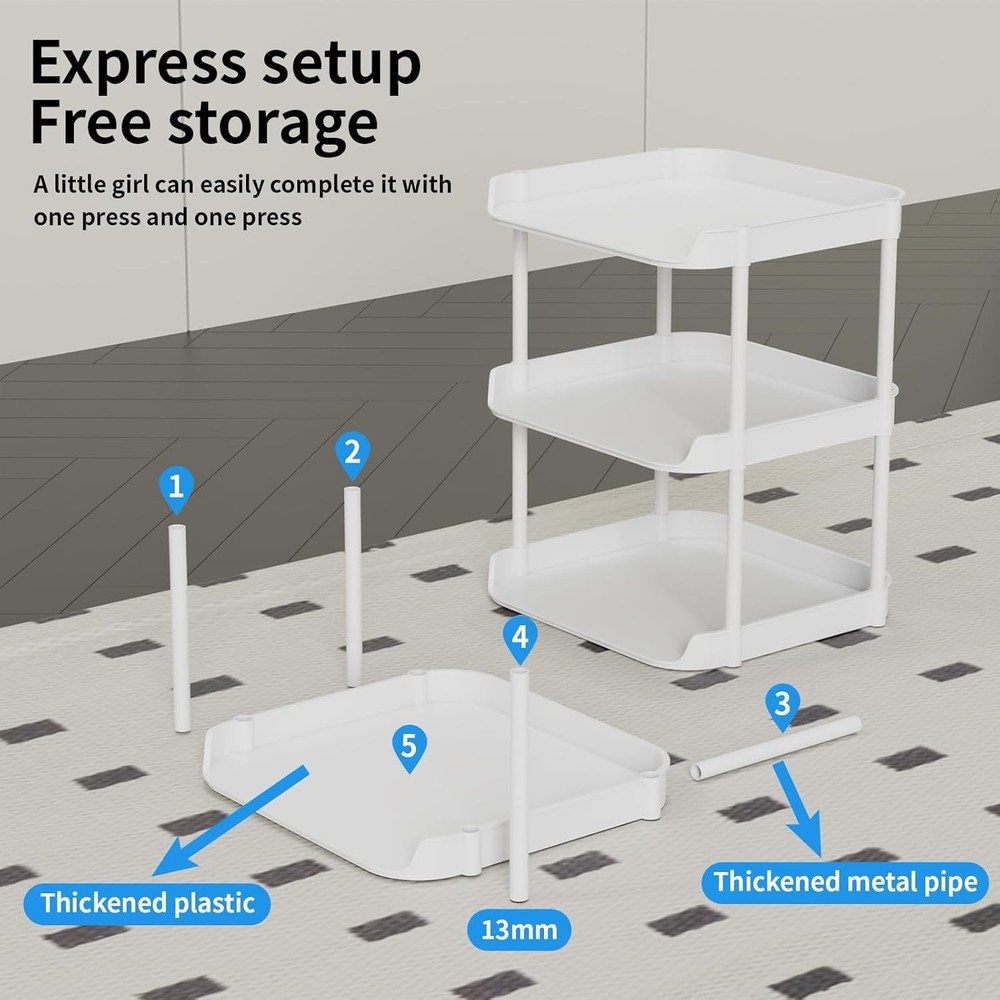 Narrow Shoe Storage Rack, Compact Single Shoerack Stand for Slim Space, Stackabl