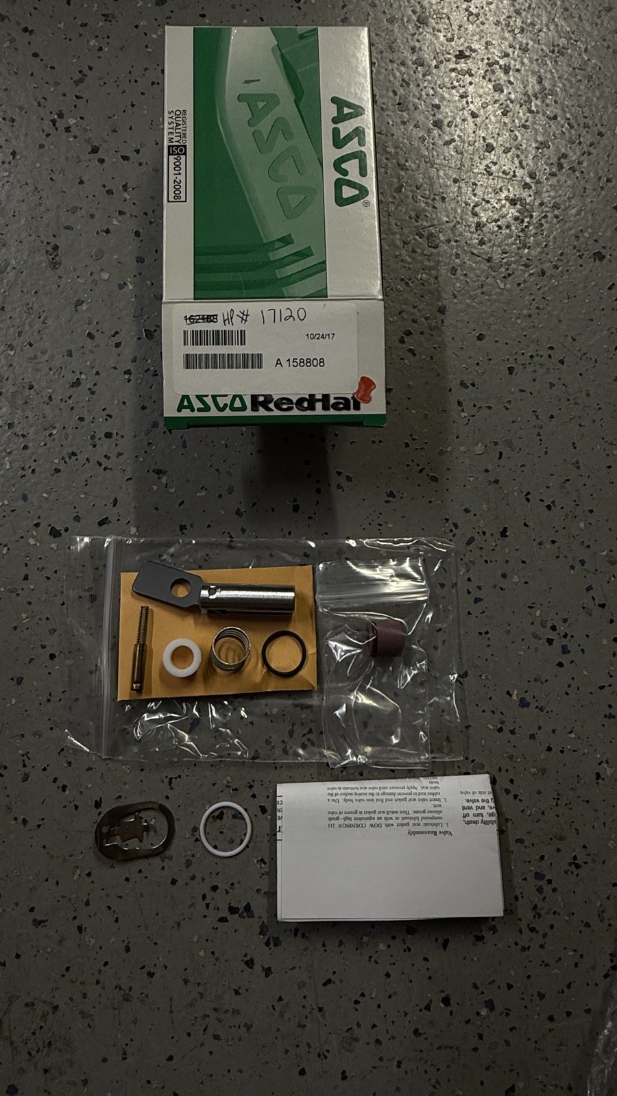 Henny Penny 17120 Solenoid Valve complete rebuild Kit. 500/600 series