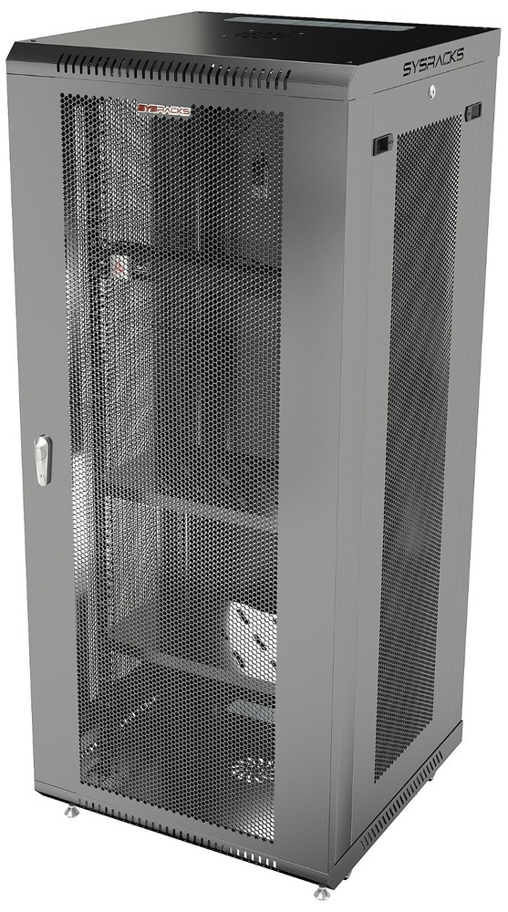 27U Wall Mount Server Rack Network Cabinet Locking Av Data Enclosure VENTED DOOR