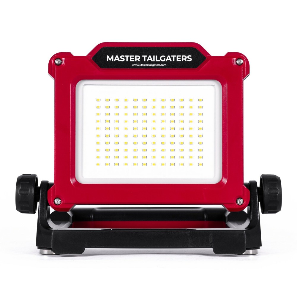 Master Tailgaters LED Work Flood Light Compatible for Milwaukee 18v Battery