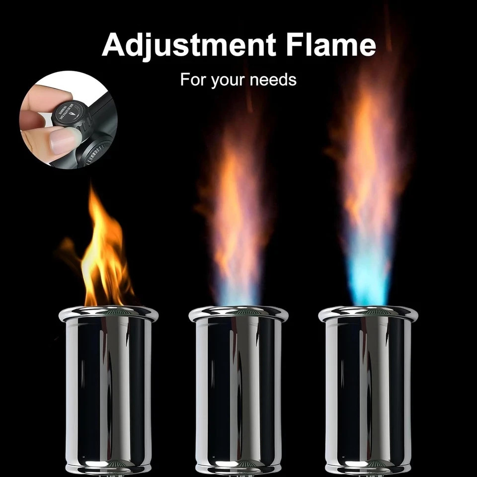 Professional Propane Torch with Powerful Adjustable Flame for Cooking...
