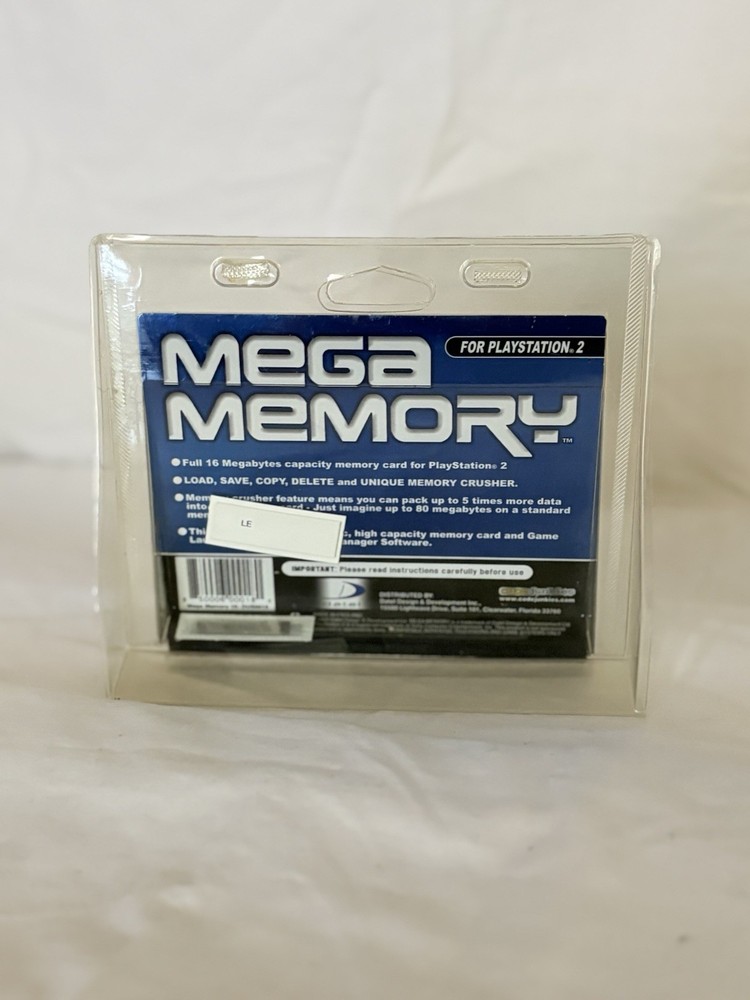 *NEW* Sony Playstation 2 PS2 Memory Card Mega Memory 16MB InterAct - Sealed