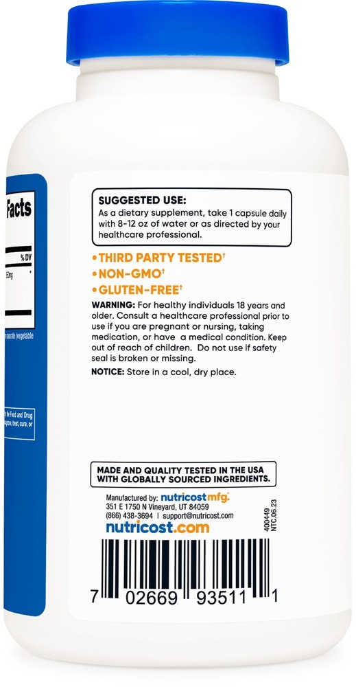 Nutricost Ginger Root Extract 550mg, 240 Capsules