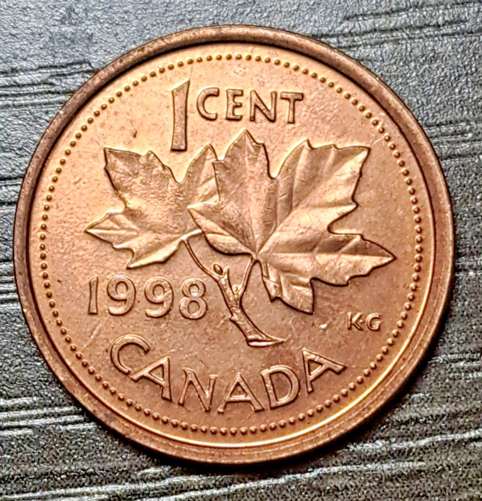 1998 CANADA 1 CENT PENNY   COIN