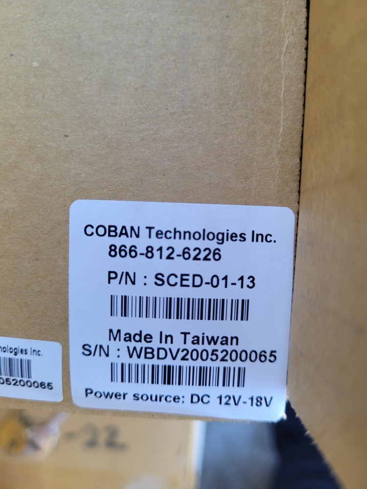 COBAN TECHNOLOGY EDGE CPU FOR SCED-01-13 TESTED W/ CABLES