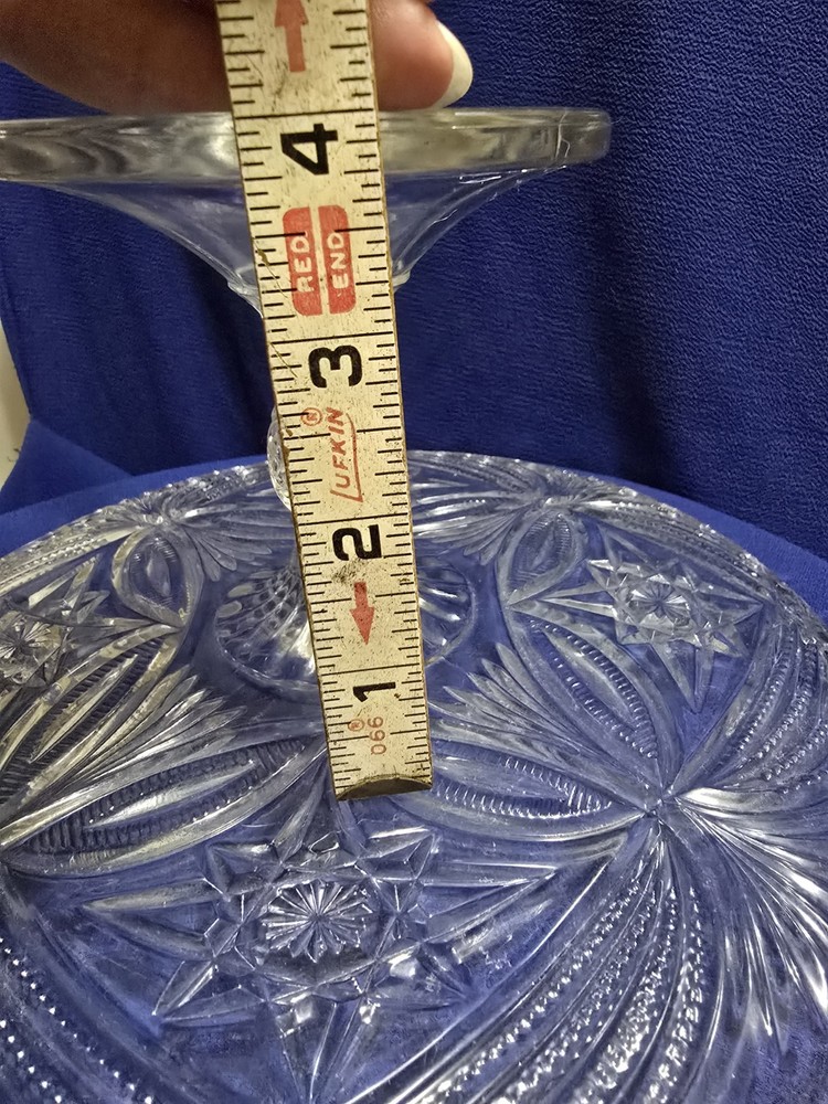ANTIQUE EAPG BRYCE-HIGBEE CAKE STAND PTRN-MONARCH