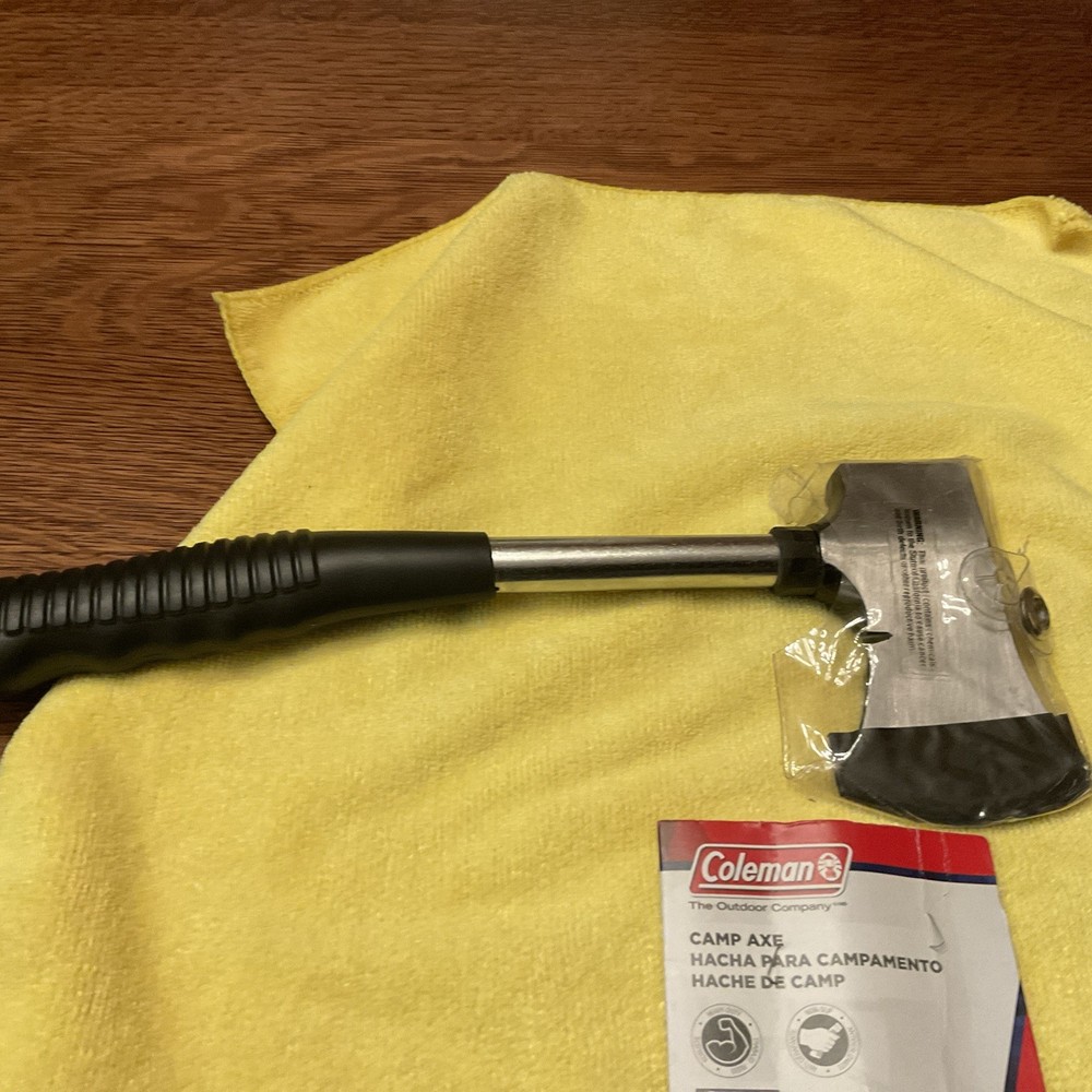 Durable Camping Axe with Tent Stake Puller and Secure Grip - 13” Heavy-Duty Tool