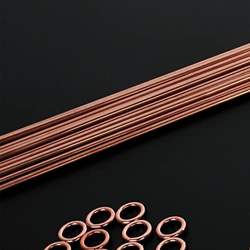 40 pcs 1/2 lb Bare Brass Brazing Rods Easy Flow Solid Round Sticks Diameter