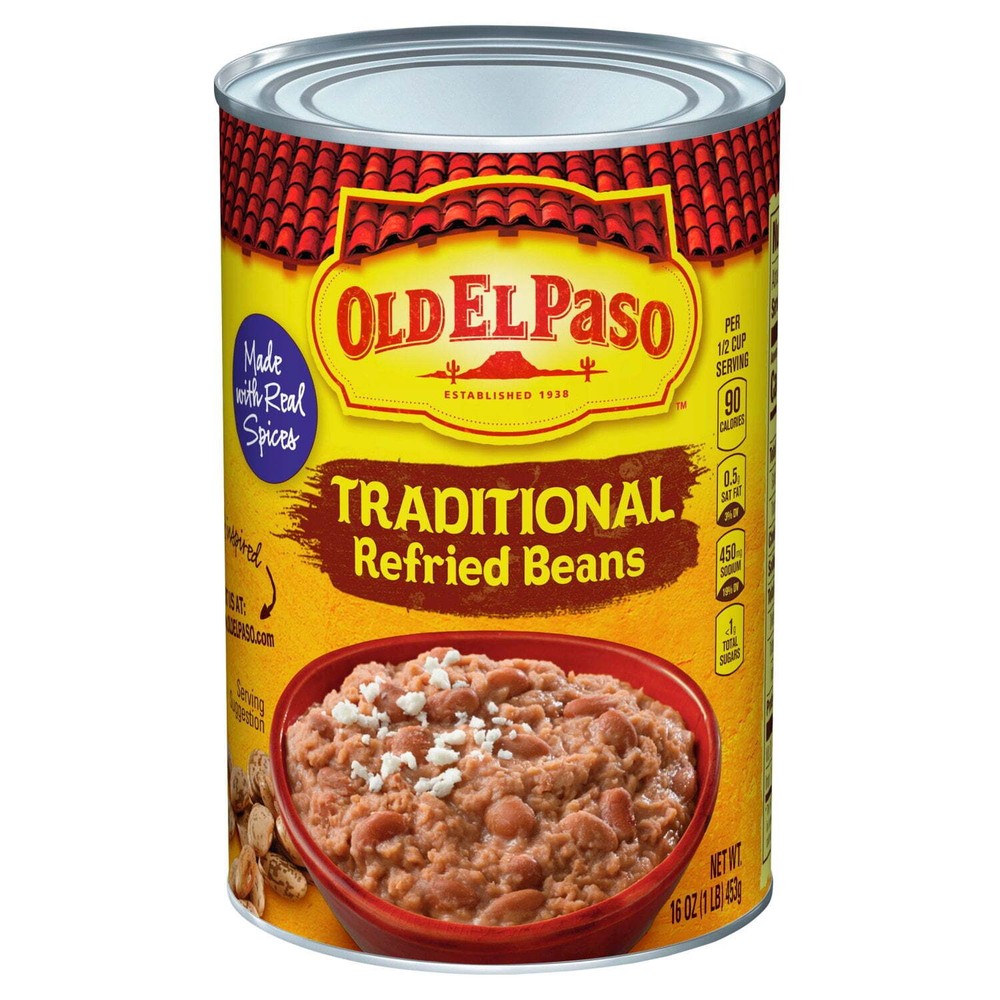 Old El Paso Refried Beans Traditional 16.0 oz(2 pack)