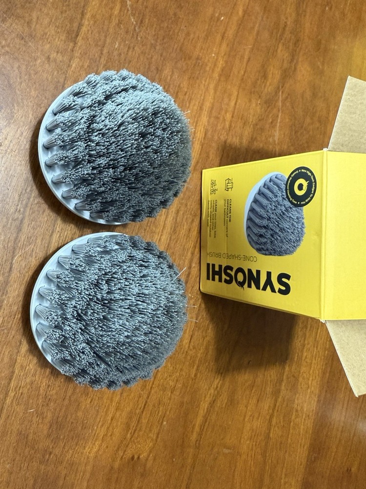 Synoshi® 1pk Replacement Cone-Shaped Brush Heads for Power Spin Scrubber