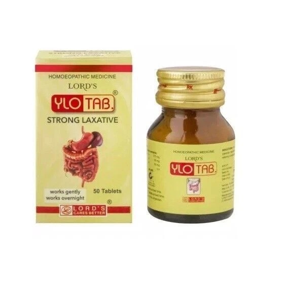 Homeopathic Ylo Tablets Strong Laxative Tablets for Constipation,Regulates Bowel