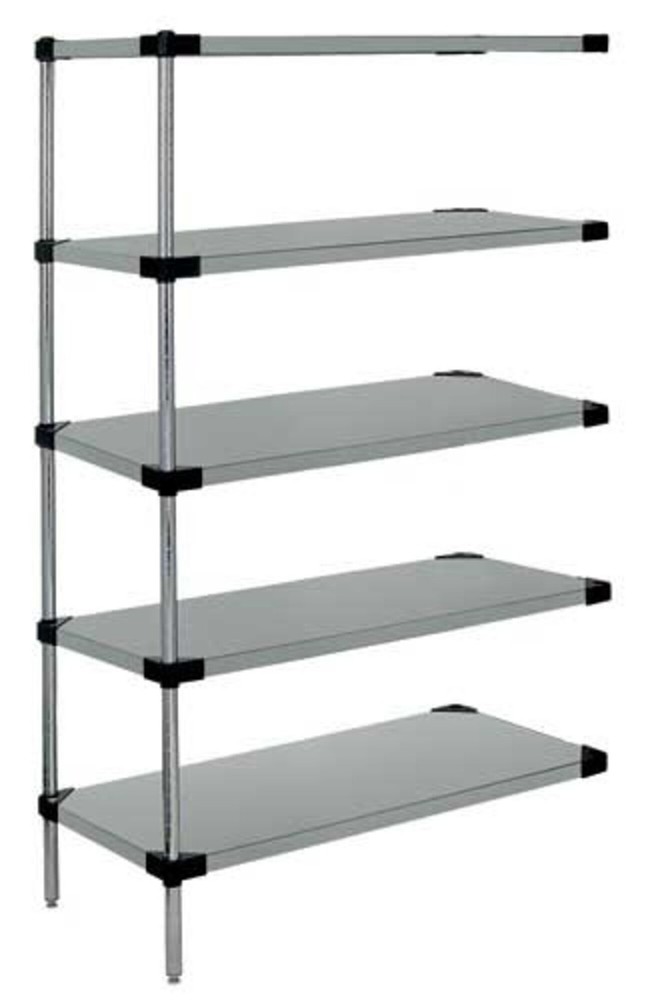 Quantum Storage Systems - Ad86-2124sg-5 - Galvanized 5 Solid Shelf Add-on Kit
