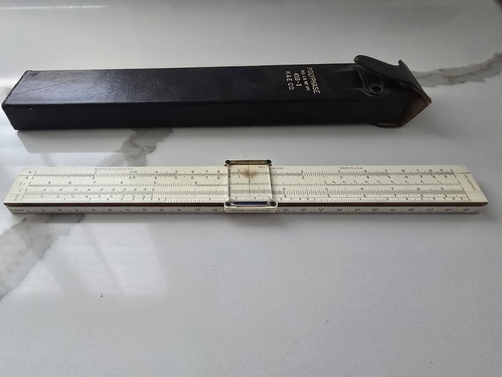 Keuffel & Esser K&E Polyphase Slide Rule 4053-3