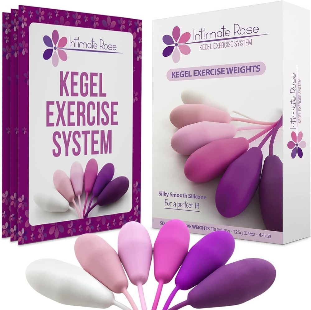 Ultimate Kegel Exercise Kit - 6 Kegel Weights for Beginners & Advanced Users