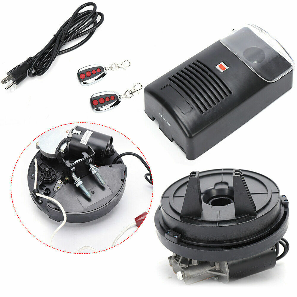Automatic Garage Roll Up Roller Door Opener Motor w/ Remote Control Motor 100W