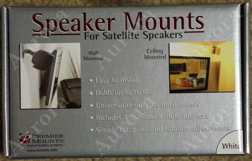 (2) Premier PSPK-2W Universal Speaker Mounts