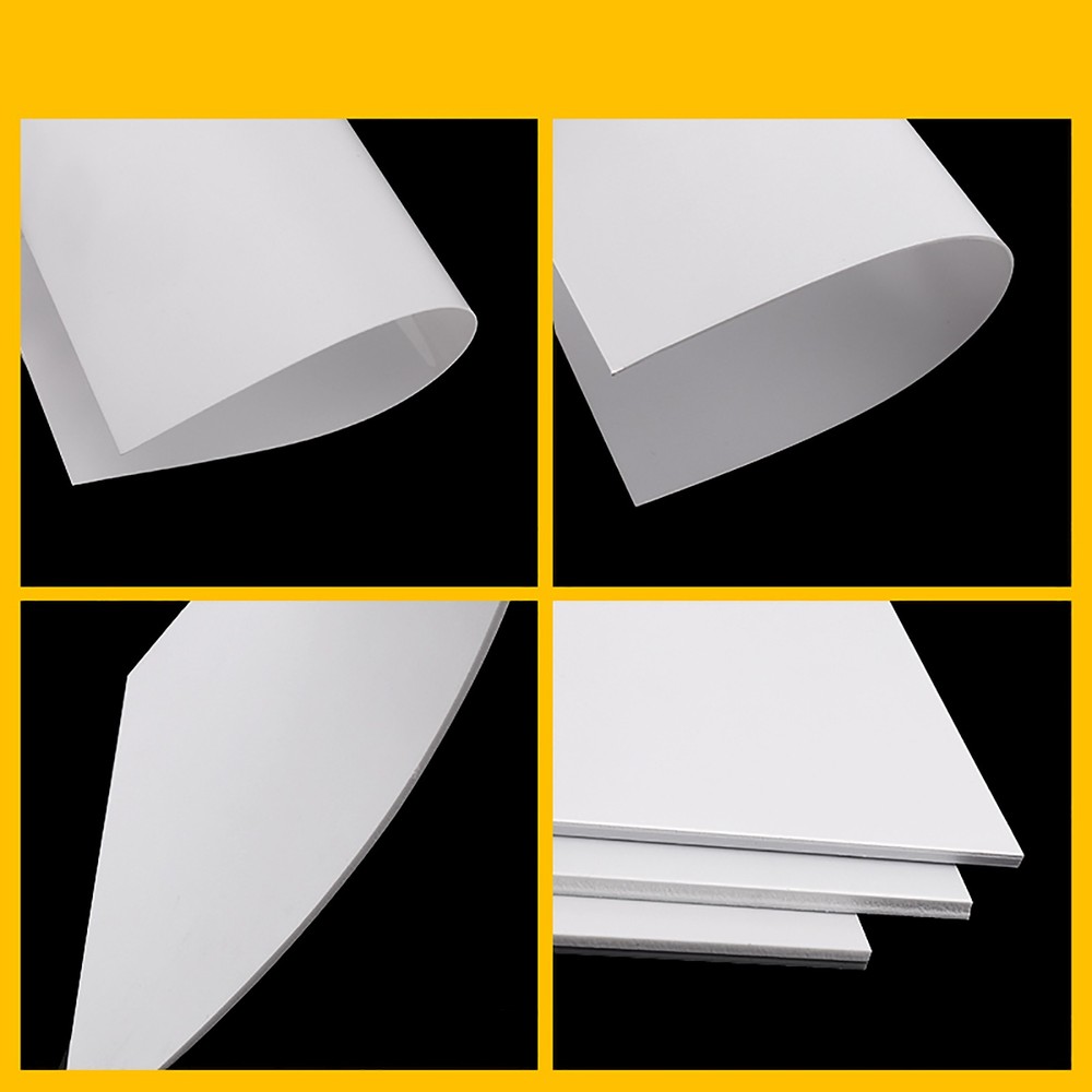 White ABS Plastic Sheet Panel DIY Model Craft 0.5mm 0.8mm ~30mm Thick Multi Size