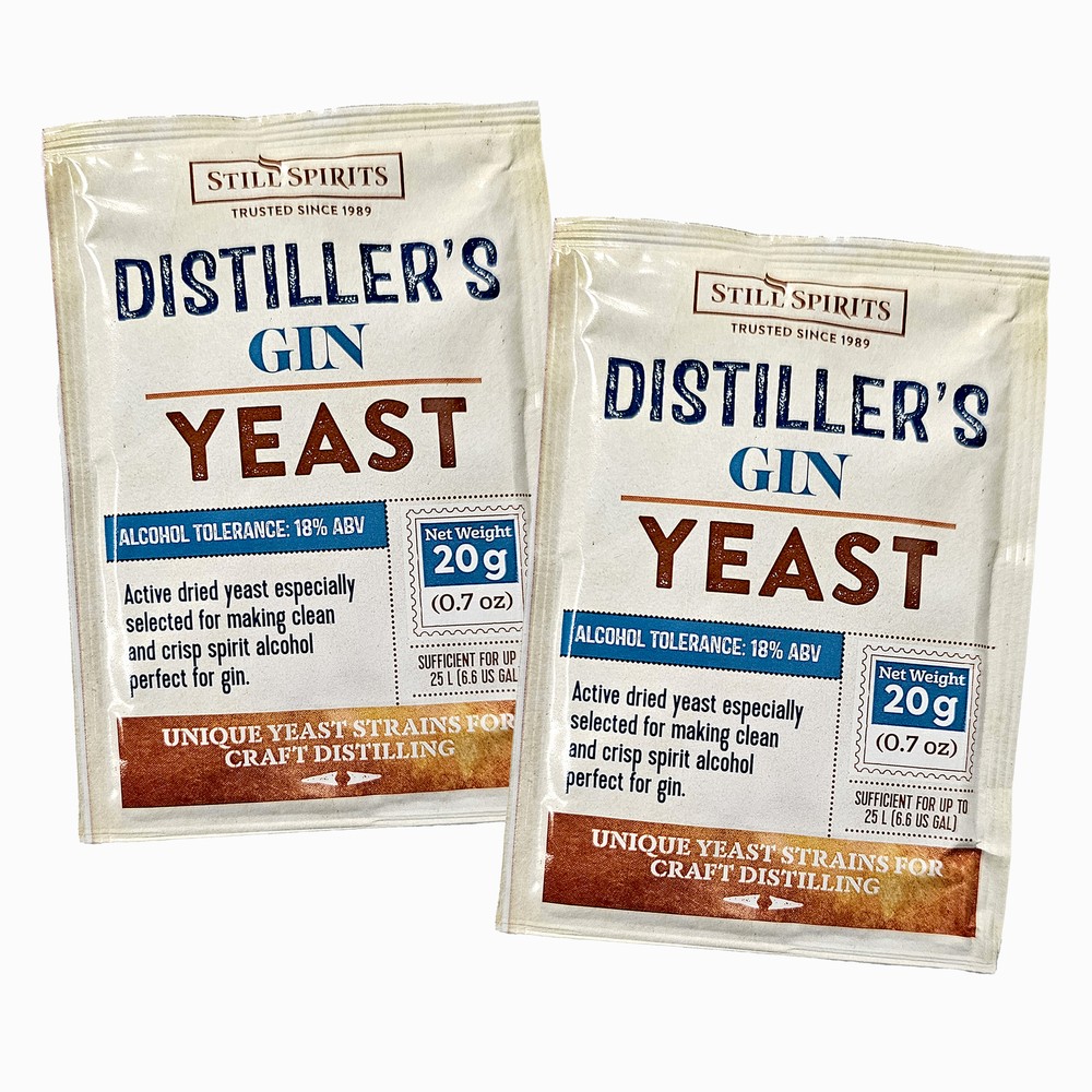 2x Still Spirits Distillers Yeast Gin 20 gram