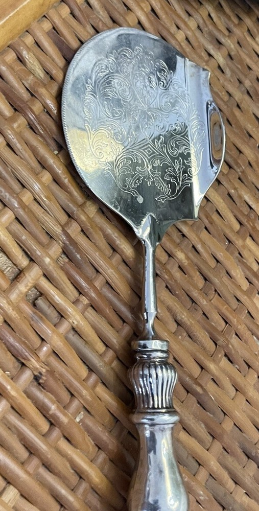 RAIMOND Silver Sterling Etched Server Italy
