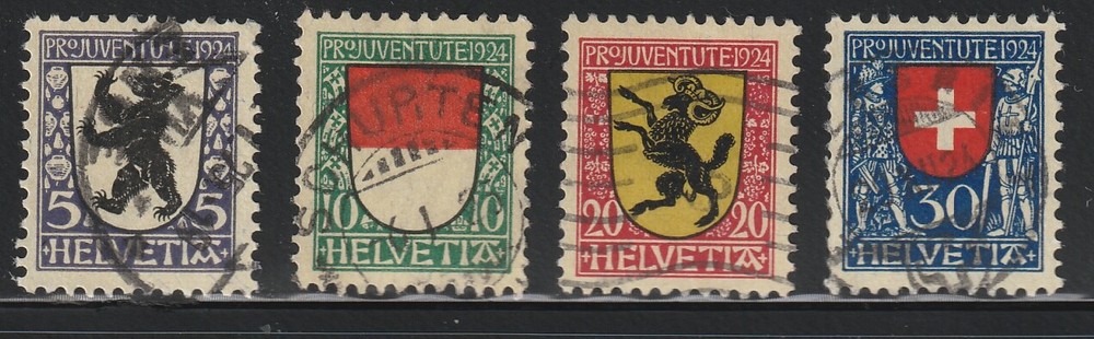 Switzerland   1924   Sc # B 29-32   Used