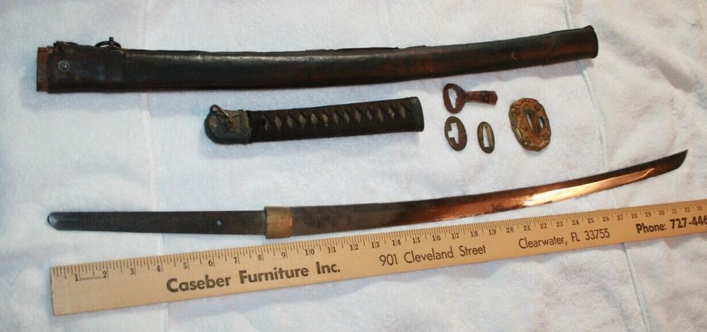 WW2 or Older Marked Surami Katana Sword 39”