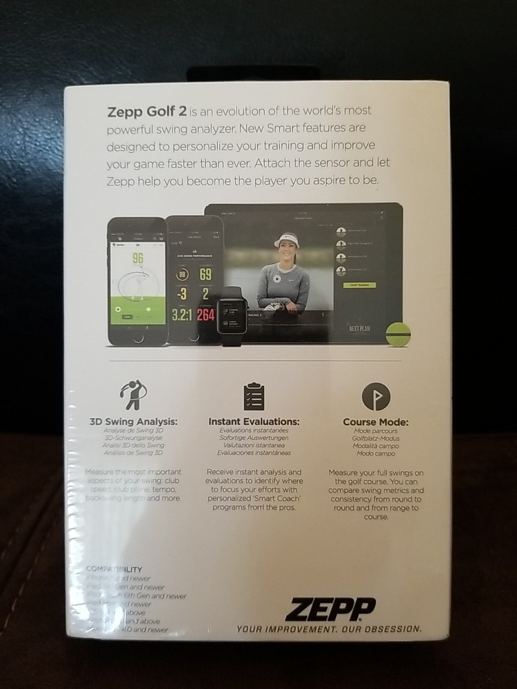 Zepp Golf 2 3D Swing Analyzer Activity Tracker (ZA2G1NE) NEW Sealed Box