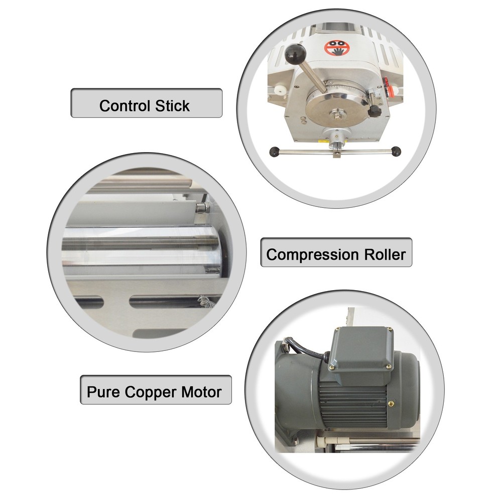 110V 550W Folding Dough Sheeter Machine 1-32mm Thickness Adjustable