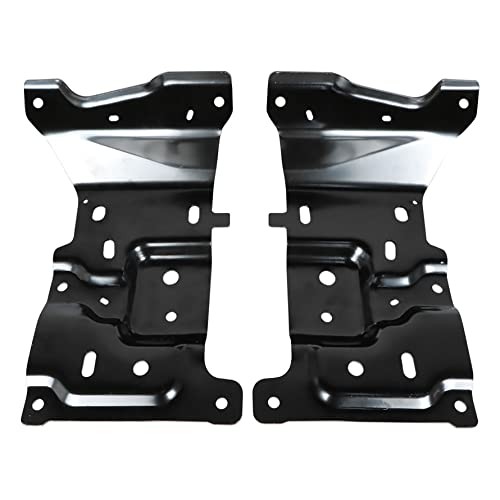 2Pcs Front Driver and Passenger Side Bumper Mounting Plate Replacement for