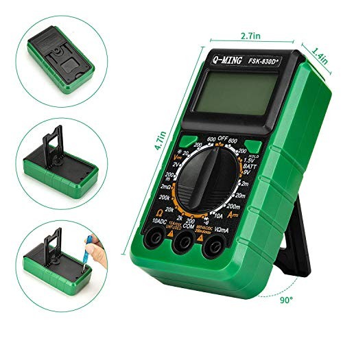 Digital Multimeter, Multi-Function Mini Pocket Size Digital Multimeter with