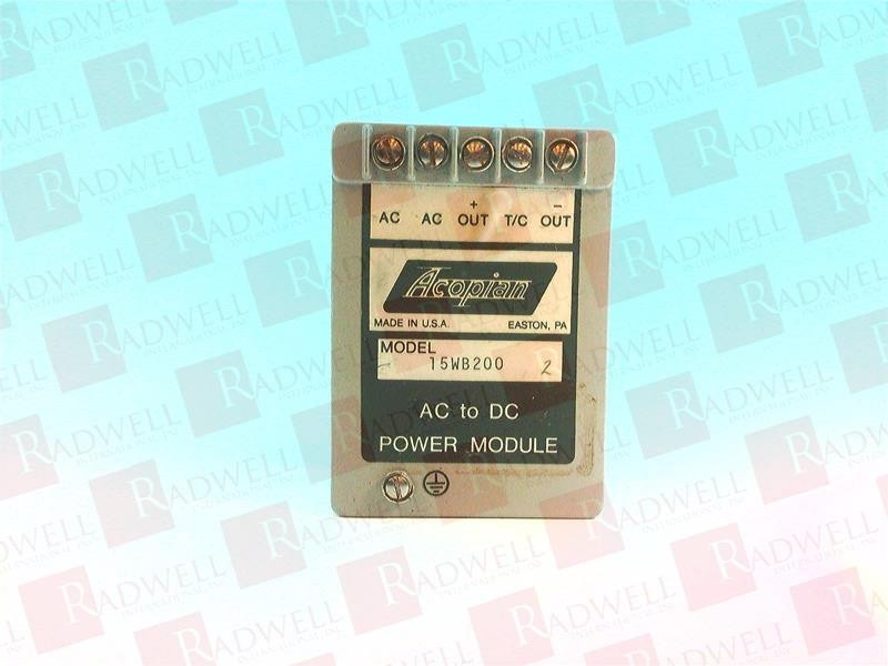 ACOPIAN 15WB200 / 15WB200 (USED)