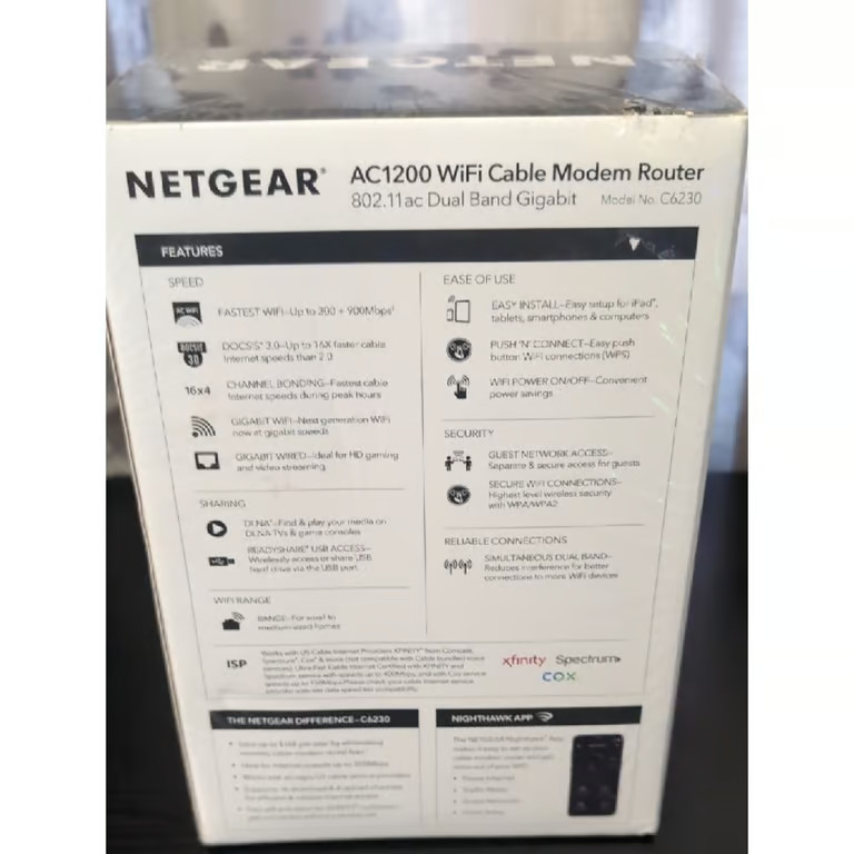 Netgear AC 1200 WIFI MODEM