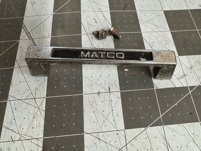 Vintage MATCO Tools Toolbox Box Chest Cabinet Cart Pull Handle