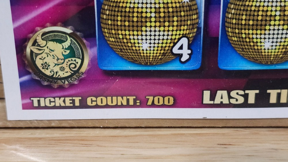 sealed Disco Danny pull tickets-700 ct.