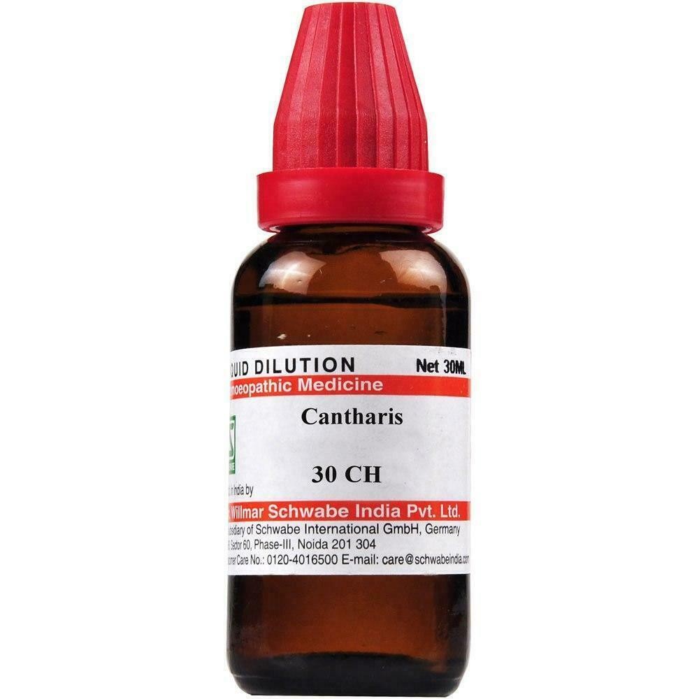 Willmar Schwabe Homeopathy Cantharis (30 ML) (Select Potency)