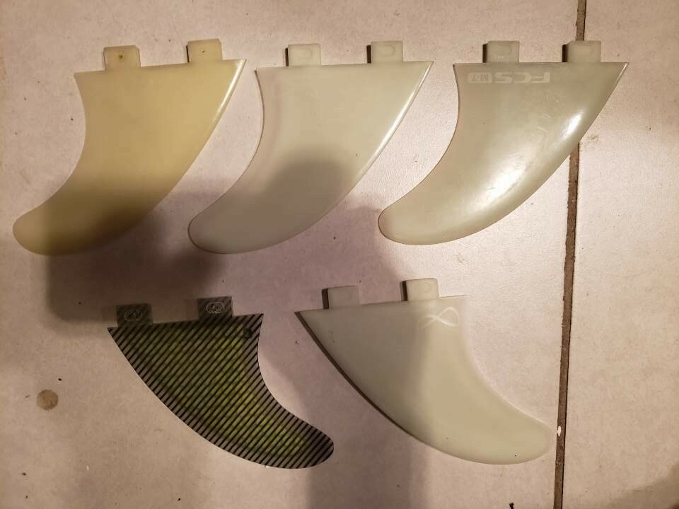 FCS Fin Surfboard Lot of Five