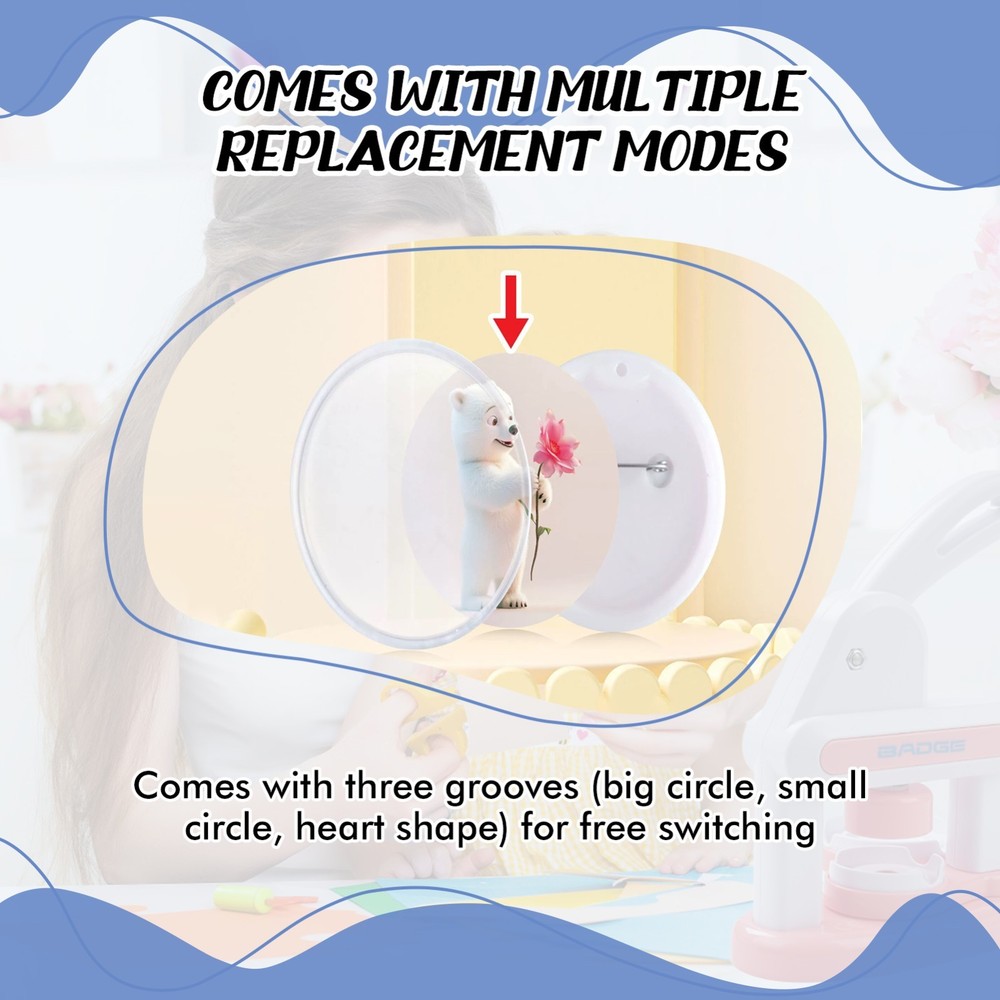 Button Maker Machine Installation-Free DIY Button Pin Maker Machine Badge Press
