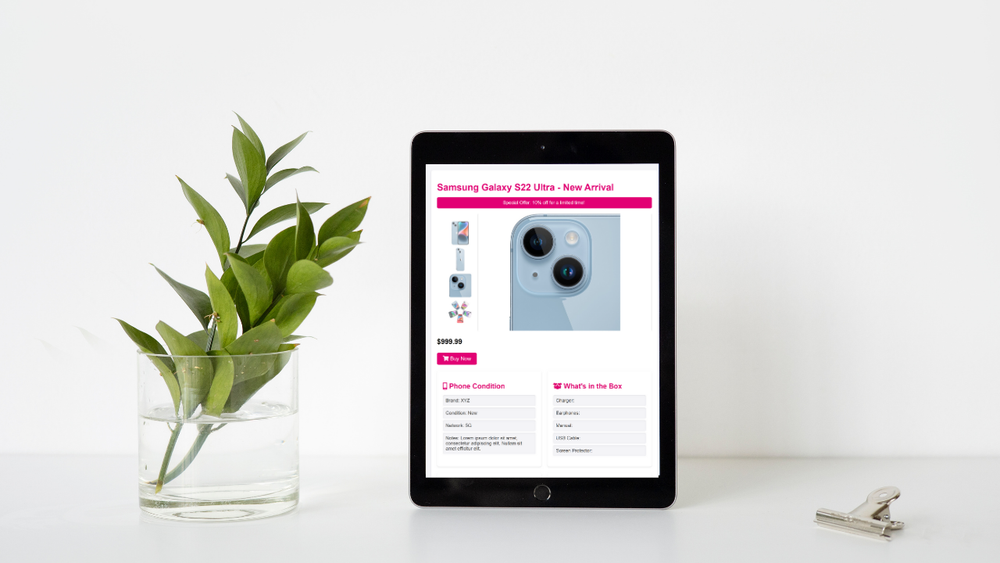 Ebay Professional Custom Listing Template | Cellphone Product Listings