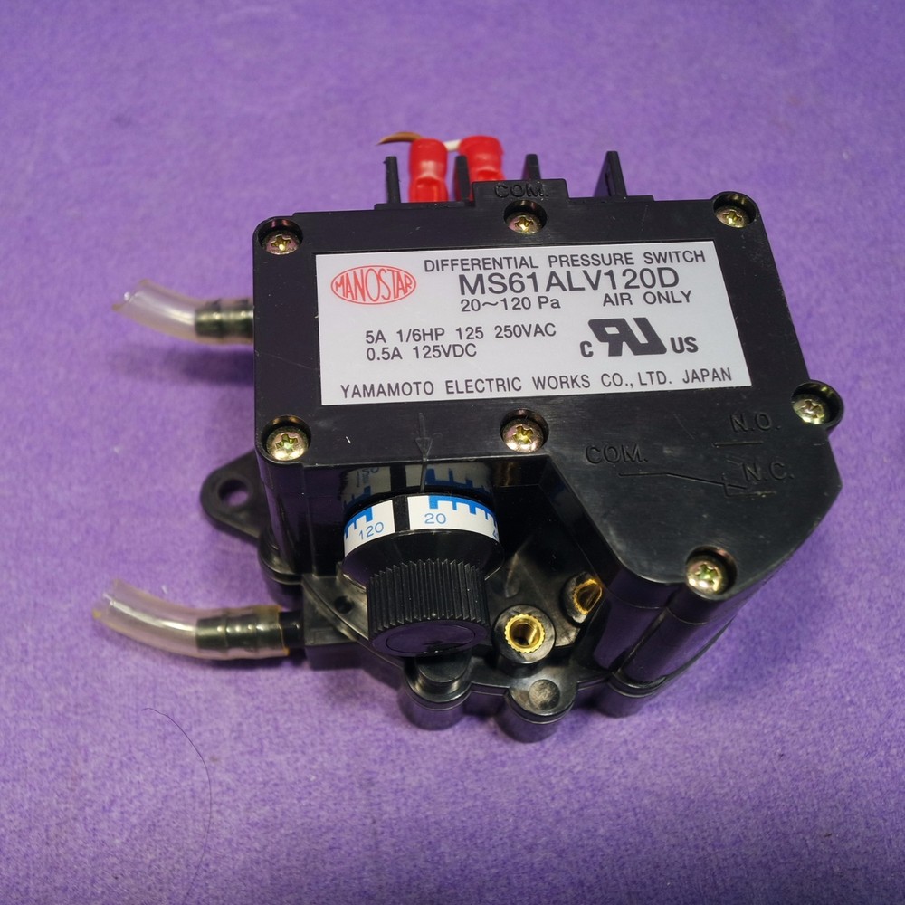 YAMAMOTO MS61ALV120D Differential Pressure Switch,  USED
