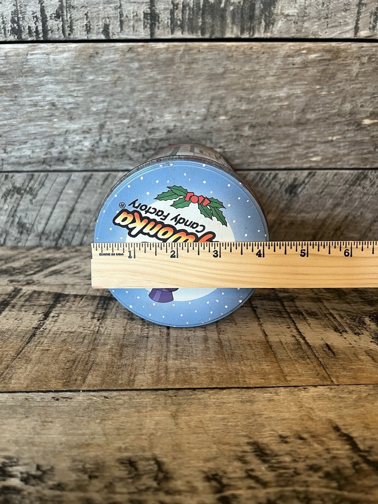 Willy Wonky Candy Factory Tin Container Vtg 1995 Kitchen Decor