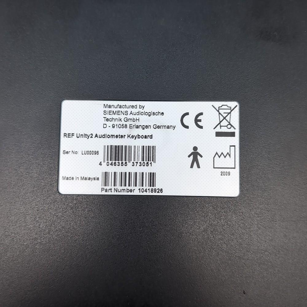 Siemens Unity 2 Audiometer *KEYBOARD ONLY*