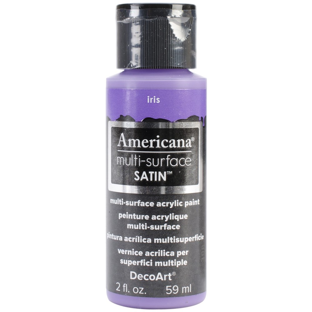 DecoArt Americana Multi-Surface Satin Acrylic Paint 2oz-Iris