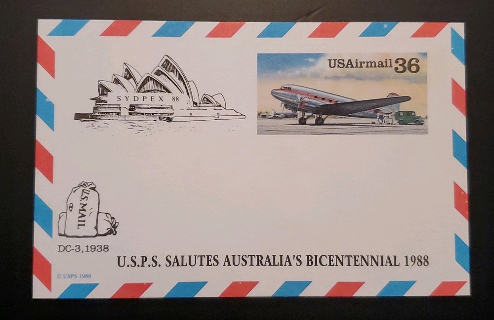 U.S. Scott # UXC24 Air Mail Postal Card Mint