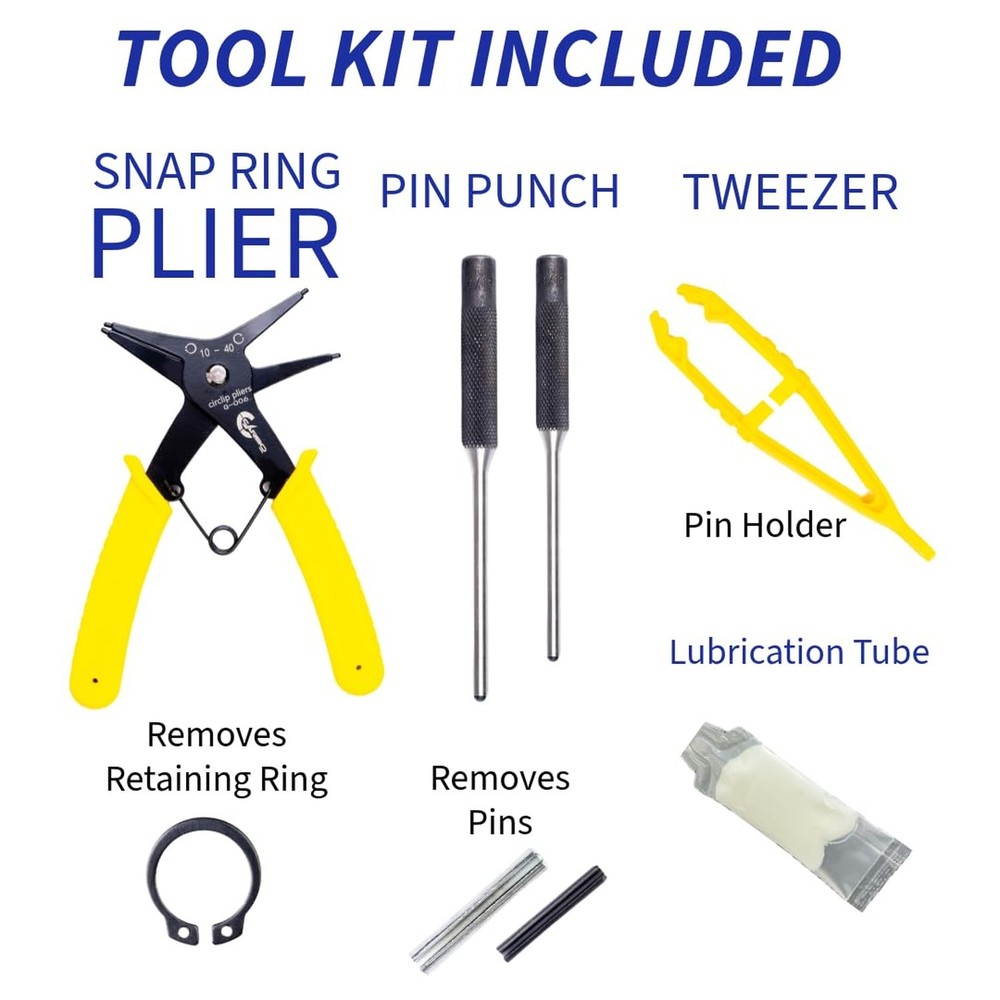 CRWON PTH50 Pallet Jack Wheel Replacement Kit Set Complete