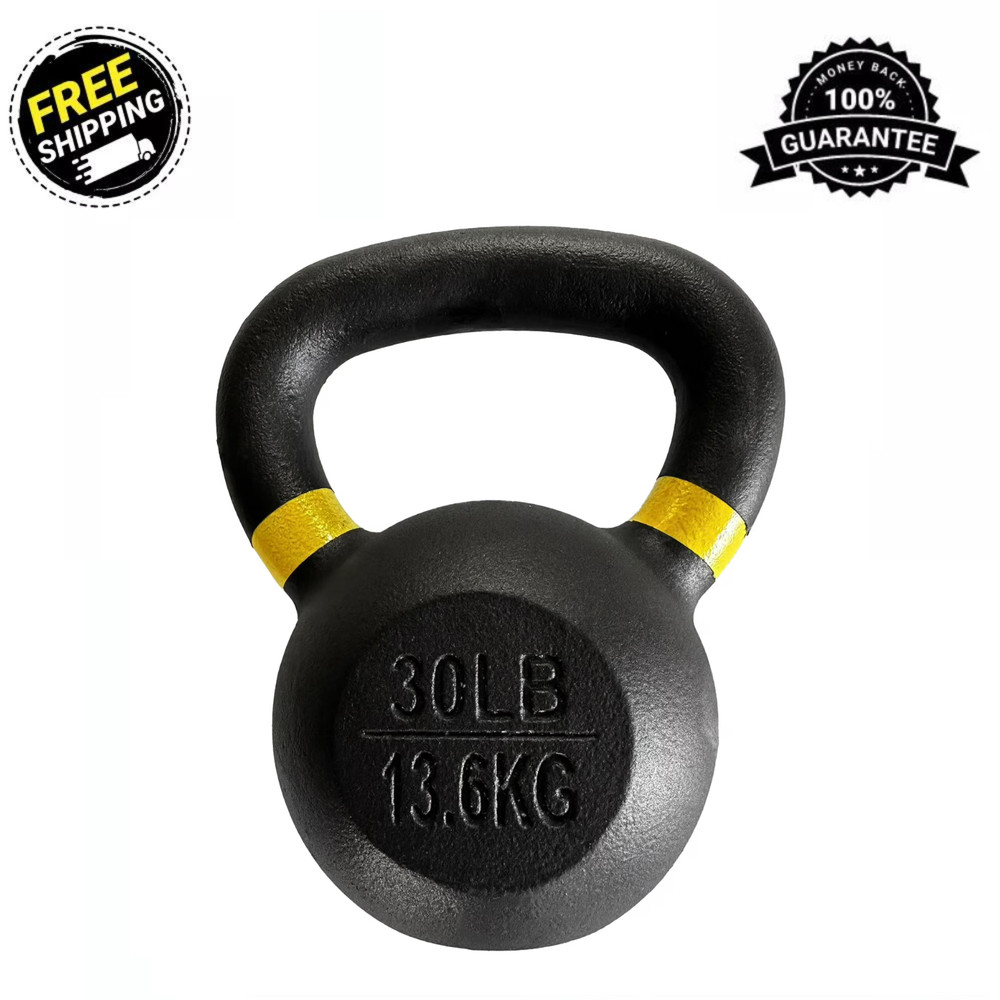 BalanceFrom Cast Iron Kettlebell, Single, 30 lbs