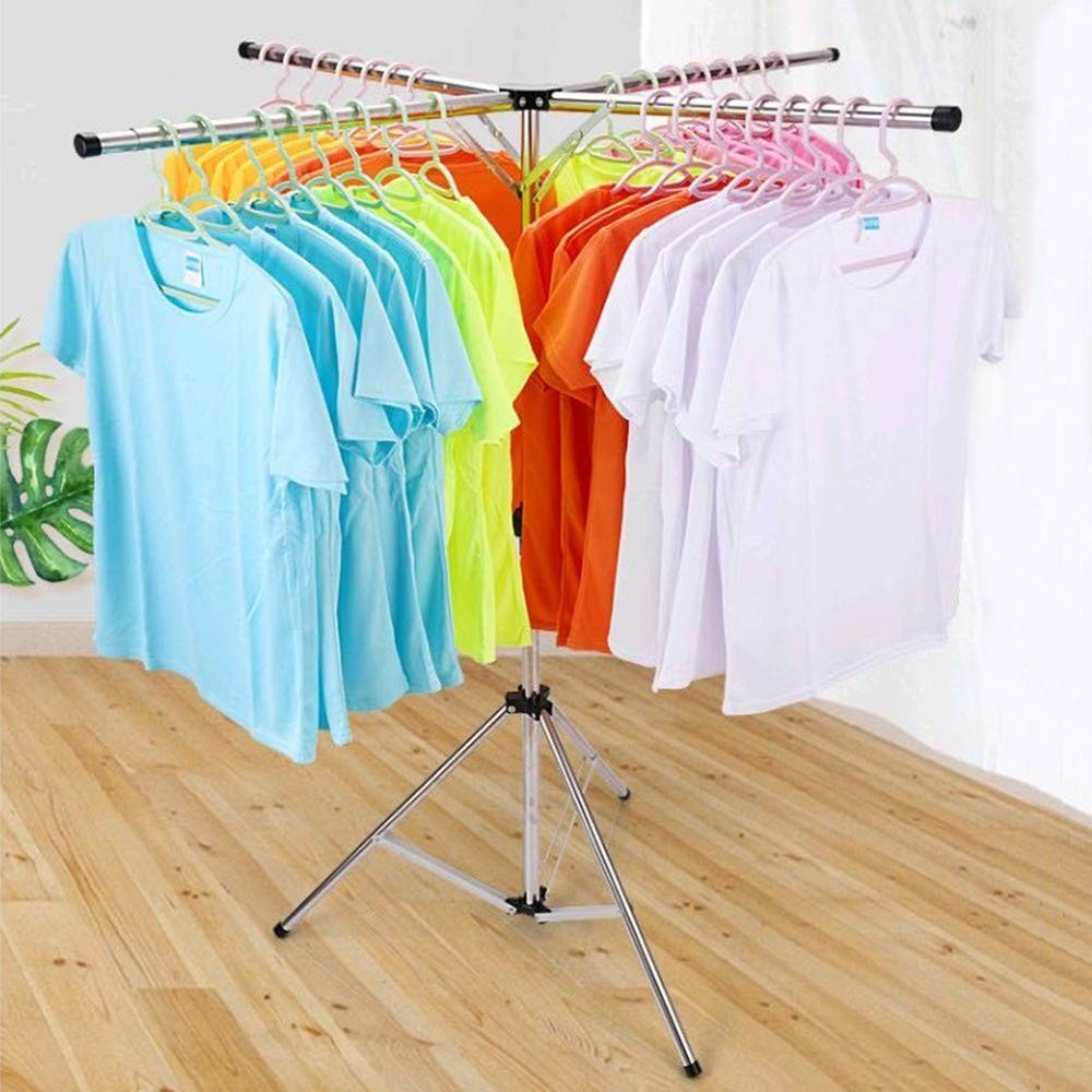 Collapsible Clothes Rack Foldable Portable Space Saving Clothes Drying Rack H...