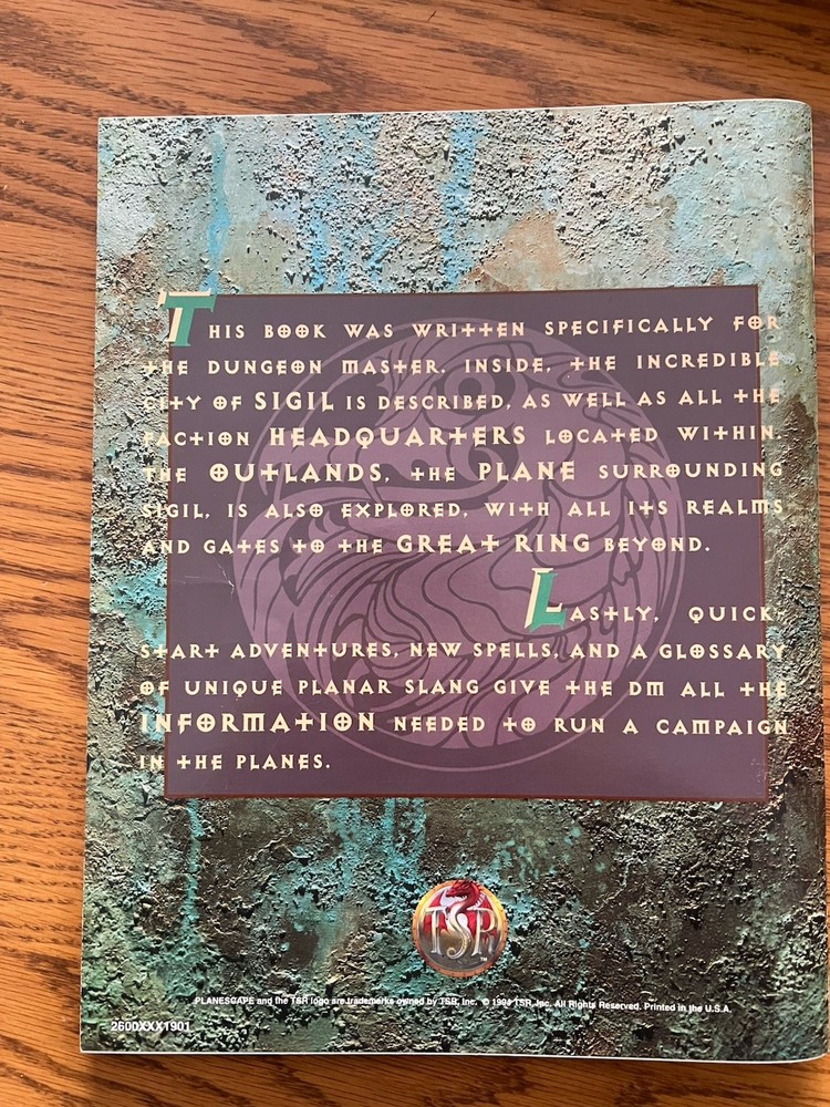 PLANESCAPE CAMPAIGN SETTING 1994 Dungeons & Dragons Boxed Set Complete & NM++!