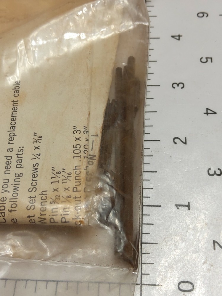 DRAIN CABLE SEWER AUGER CABLE END REPLACEMENT KIT (NOS)
