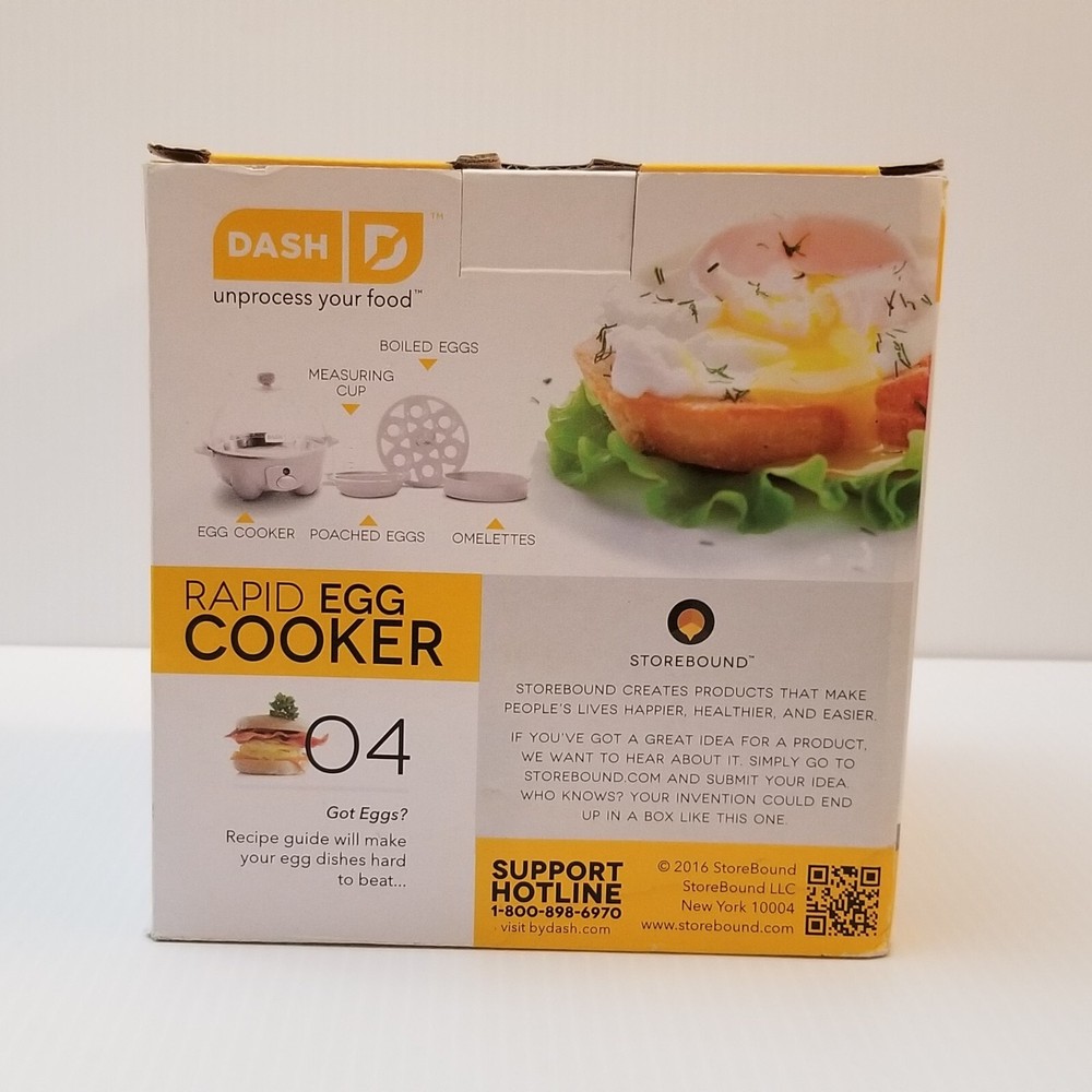 Dash Rapid Egg Cooker Electric 6 Egg Capacity Hard Boiled/Poached/Scrambled Eggs