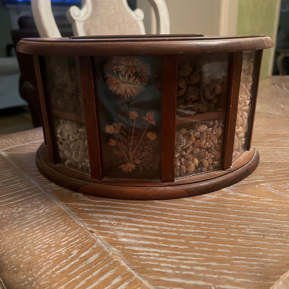 Vintage Wood Shadow Box Planter